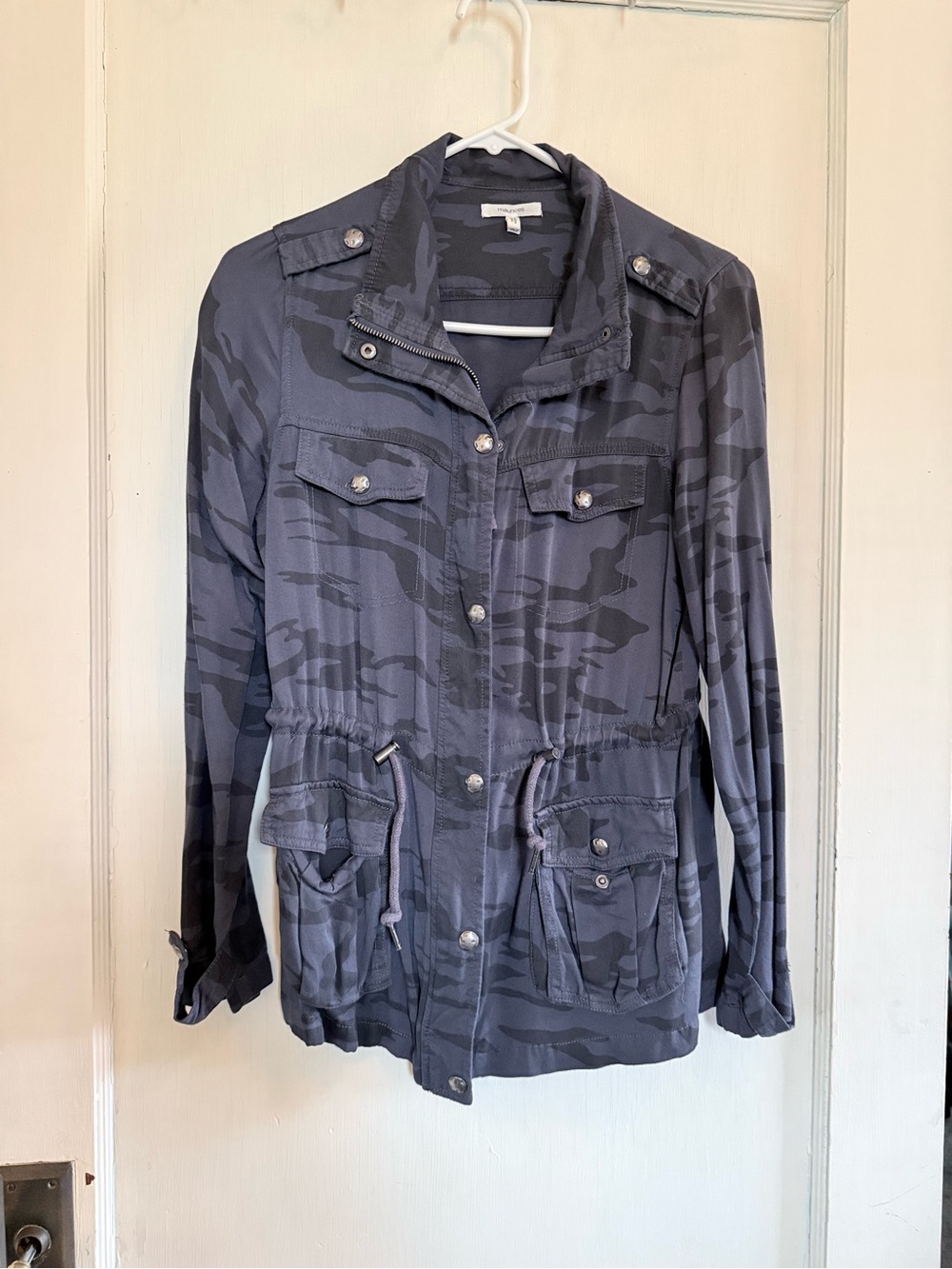 Maurices Women's Gray Camo Utility Jacket